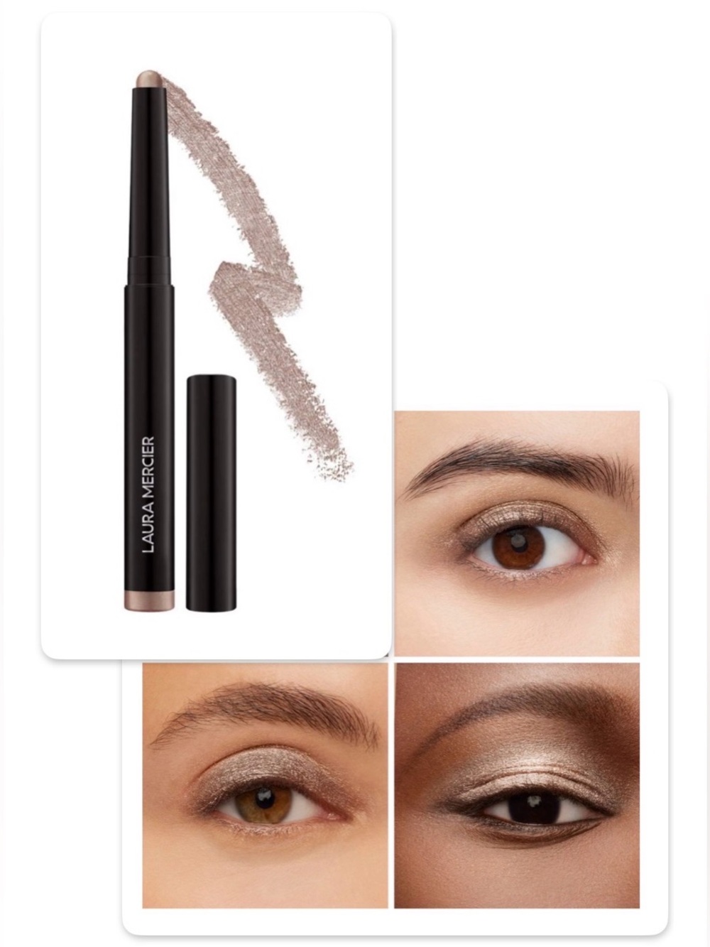 NEW [laura mercier] Caviar Stick Cream Eyeshadow in Moonlight 0.06 oz / 1.64 g